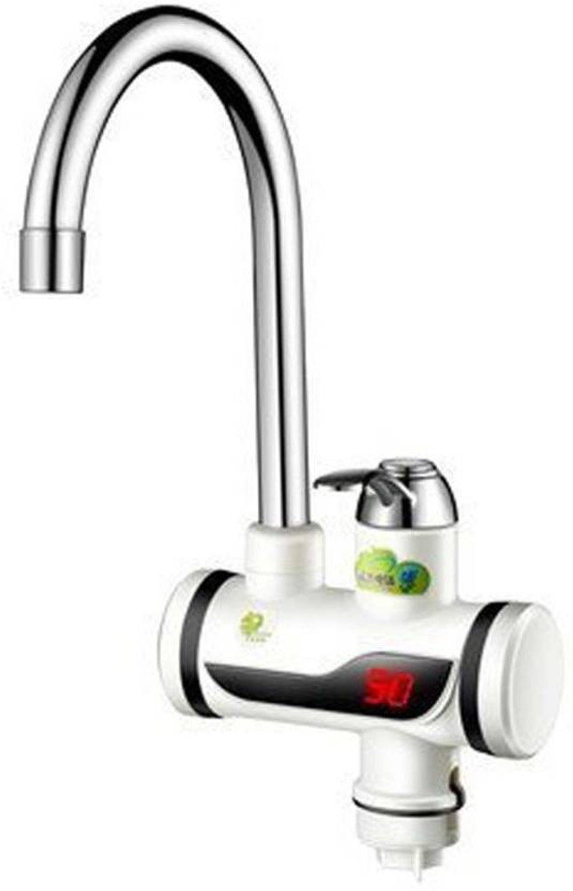 WDS 1 L Instant Water Geyser (fresh Instant Water Heater, Electric Tankless Tap  Warm Water Kitchen Digital Heating Fast Electric Heater Instant Water Tap  Pillar Tap Faucet (Single Handle Installation Type), White)