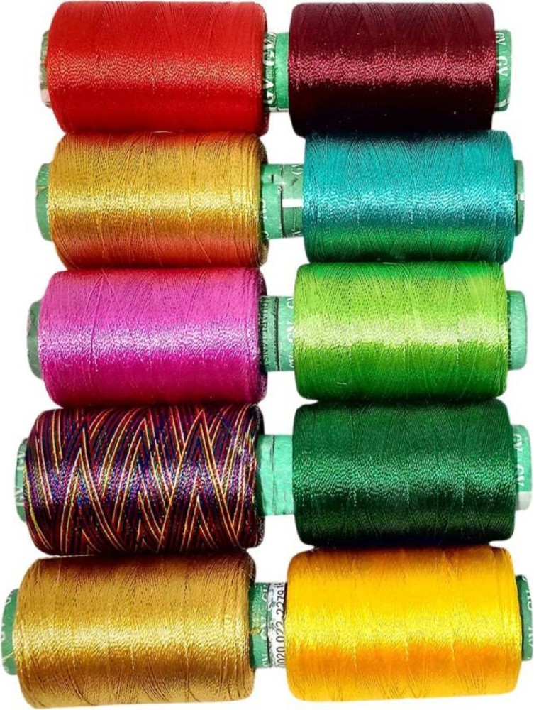 Embroiderymaterial Multicolor Art Silk Thread Combo Thread Price