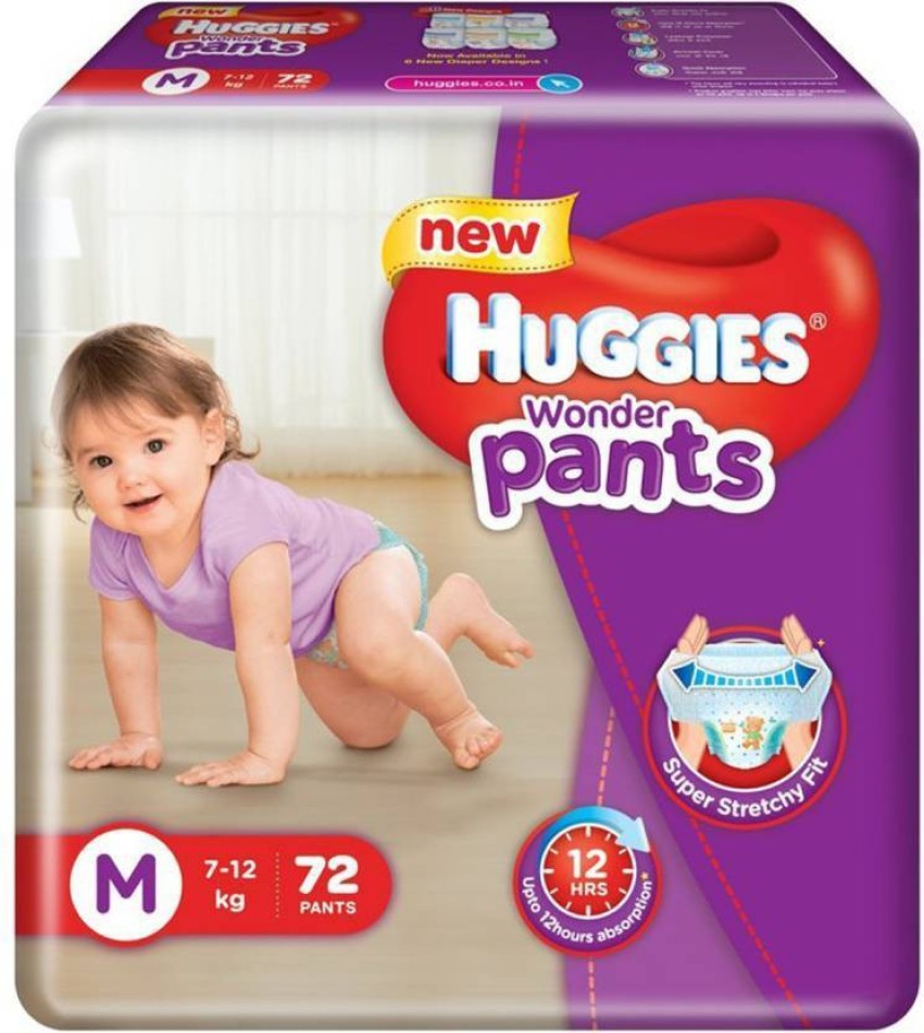 Buy Huggies Wonder Pants M 50 count 7  12 kg Online at Best Prices in  India  JioMart