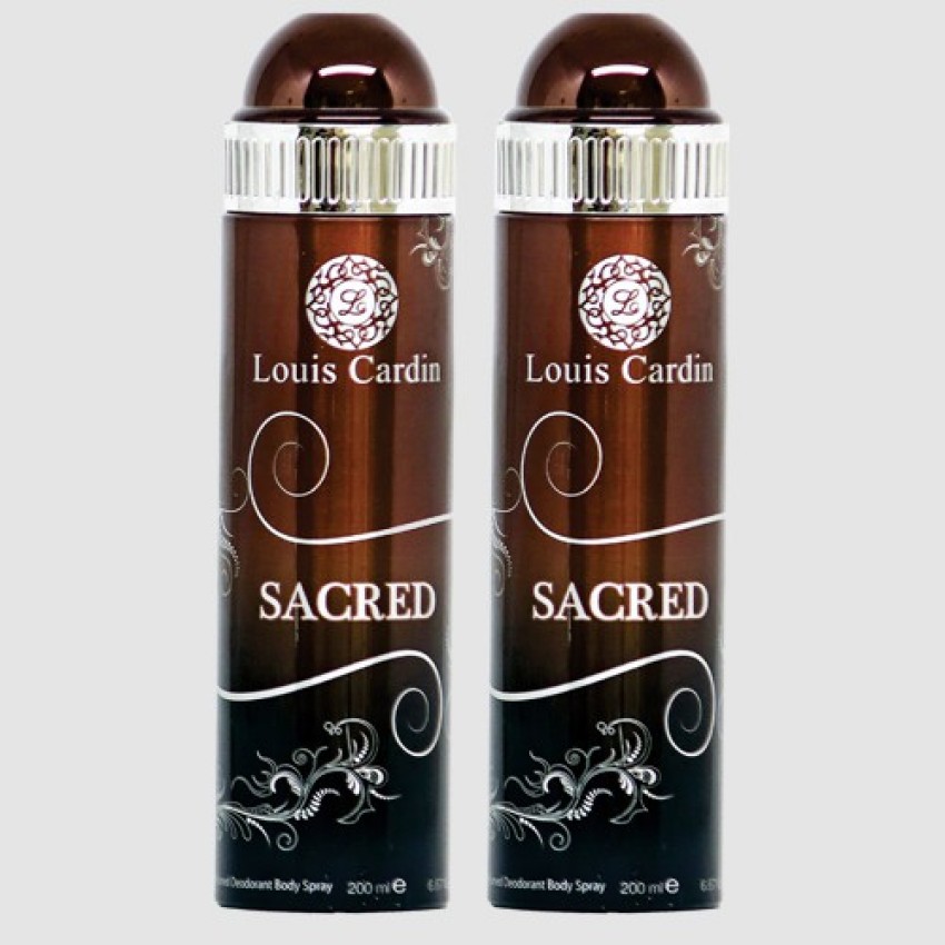 Louis Cardin Sacred Perfumed Deodorant Body Spray Combo 200 Ml Deodorant  Spray - For Men & Women - Price in India, Buy Louis Cardin Sacred Perfumed  Deodorant Body Spray Combo 200 Ml
