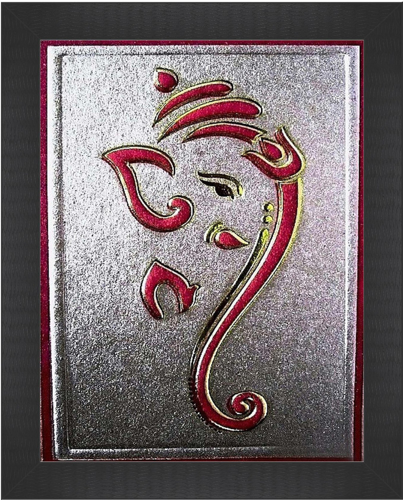 PERFECT Ganesha Modern art Canvas 13.5 inch x 10.5 inch Painting ...