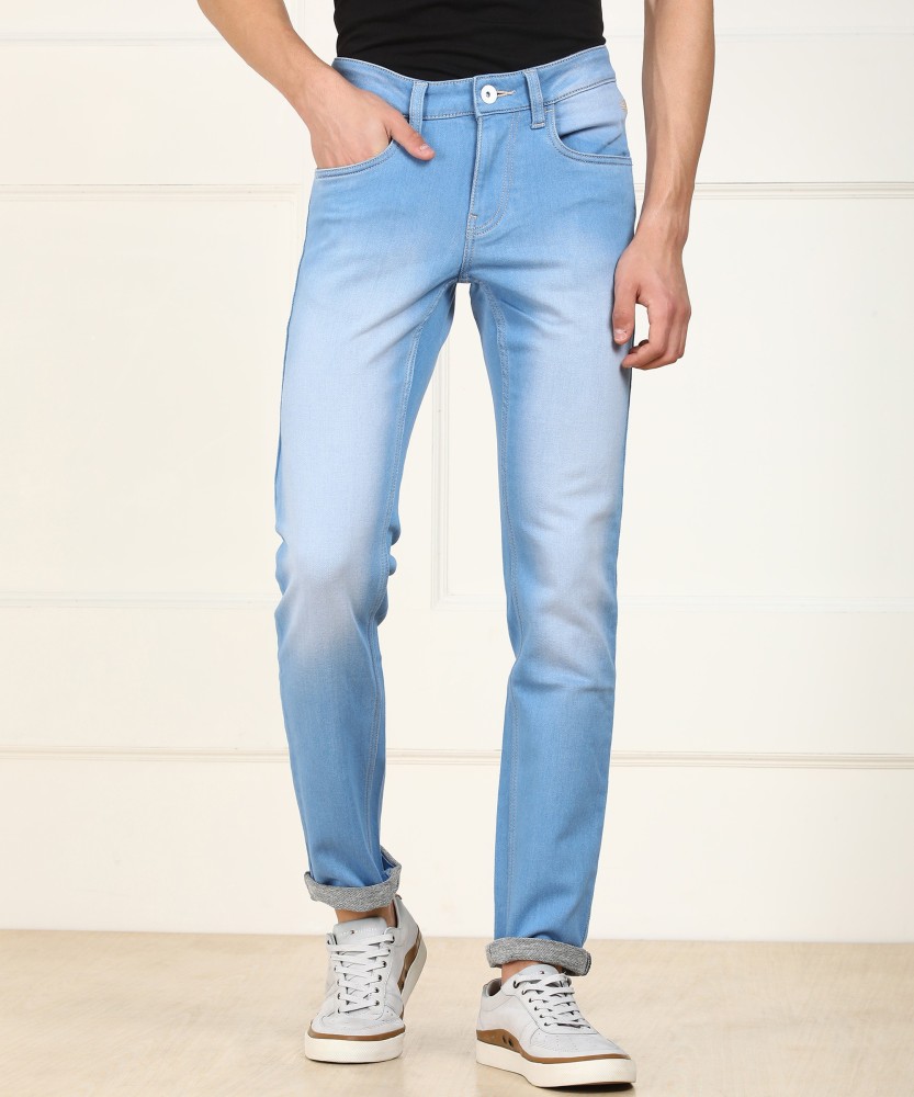 flying machine slim men light blue jeans