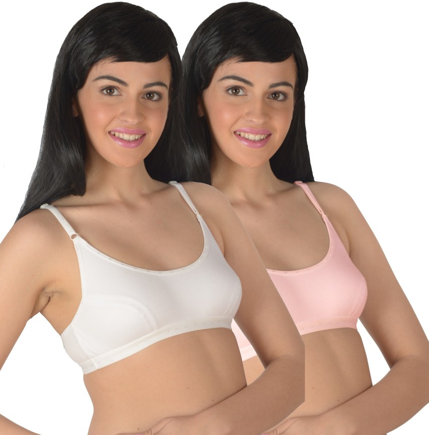 Selfcare Set Of 2 Women Sports Bra - Buy White, Pink Selfcare Set Of 2  Women Sports Bra Online at Best Prices in India