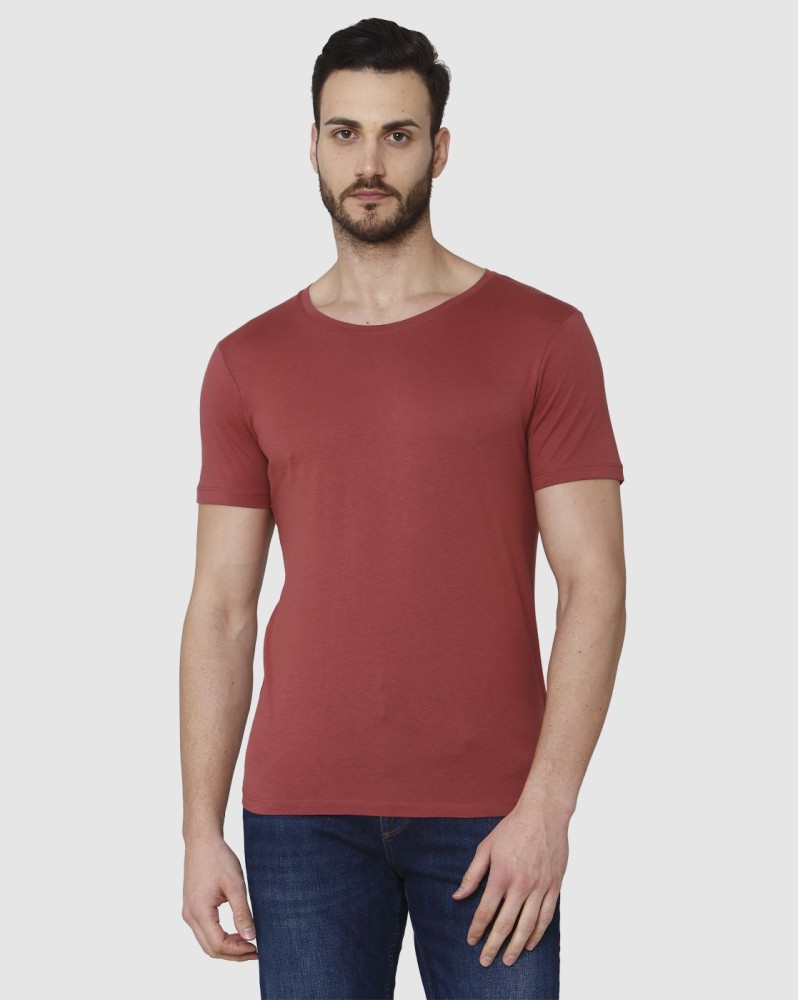 respekt andrageren markedsføring Selected Solid Men Round Neck Red T-Shirt - Buy Selected Solid Men Round  Neck Red T-Shirt Online at Best Prices in India | Flipkart.com
