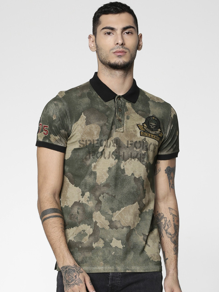 JACK \u0026 JONES Military Camouflage Men 
