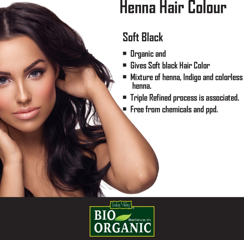 Indus Valley Dark Brown Bio Organic Henna Hair Color Buy box of 100 gm  Powder at best price in India  1mg