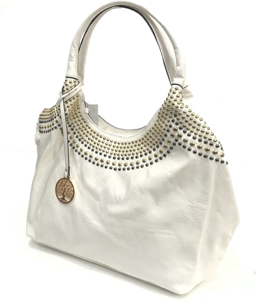 Buy Designer Fashion House Women White Hand-held Bag Multicolor Online @  Best Price in India