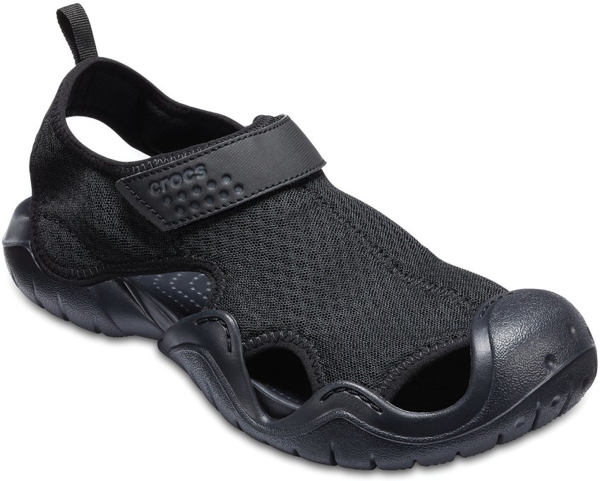 crocs swiftwater black sandals