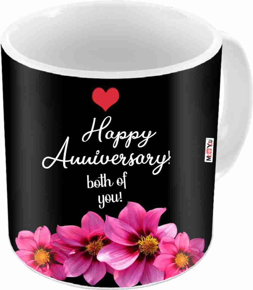 ME&YOU Happy Anniversary Quoted Printed Ceramic Anniversary gifts ...