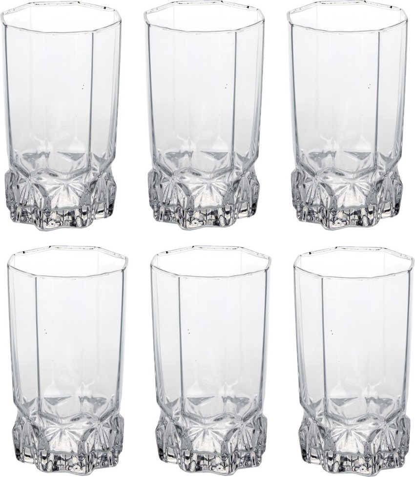 Meldique (Pack of 6) Juice Glass Drinking Glass Water Glass Set For Home  Office Restaurant Glass Set Water/Juice Glass Price in India - Buy Meldique  (Pack of 6) Juice Glass Drinking Glass