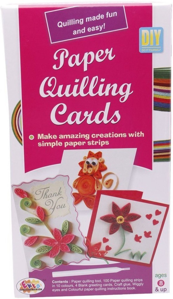 DIY Greeting Card Making Kit- Fun Quilling Craft Kit for Beginners - for  Kids Boys Girls and Adults