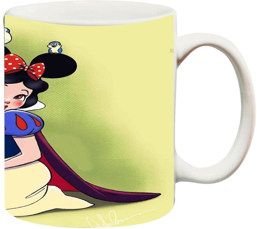 Disney Princess Snow White Milk Cup Kids Mickey Mouse Cups Cartoon