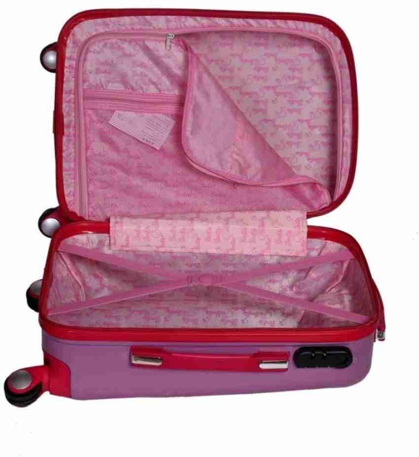 D Paradise Princess suitcase( trolley bag) for kids and girls Cabin Suitcase  - 21 inch Pink - Price in India