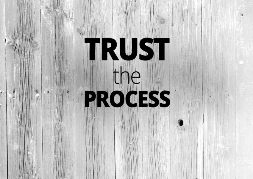 Buy TRUST THE PROCESS  Minimal Wallpaper With Empowering Online in India   Etsy