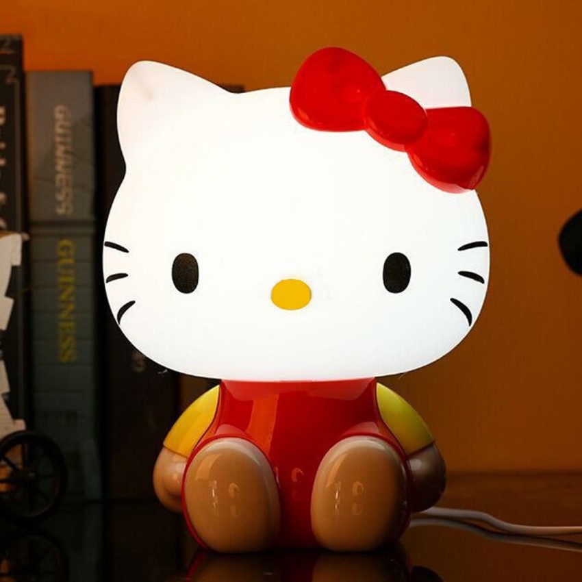 BONZEAL Hello Kitty Lamp with White LED Light for Kids Children