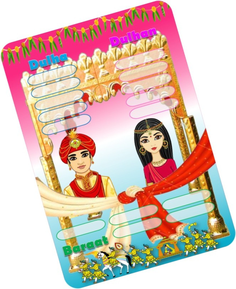 PartyStuff Wedding Theme Tambola Housie Tickets - Wedding Terms ...