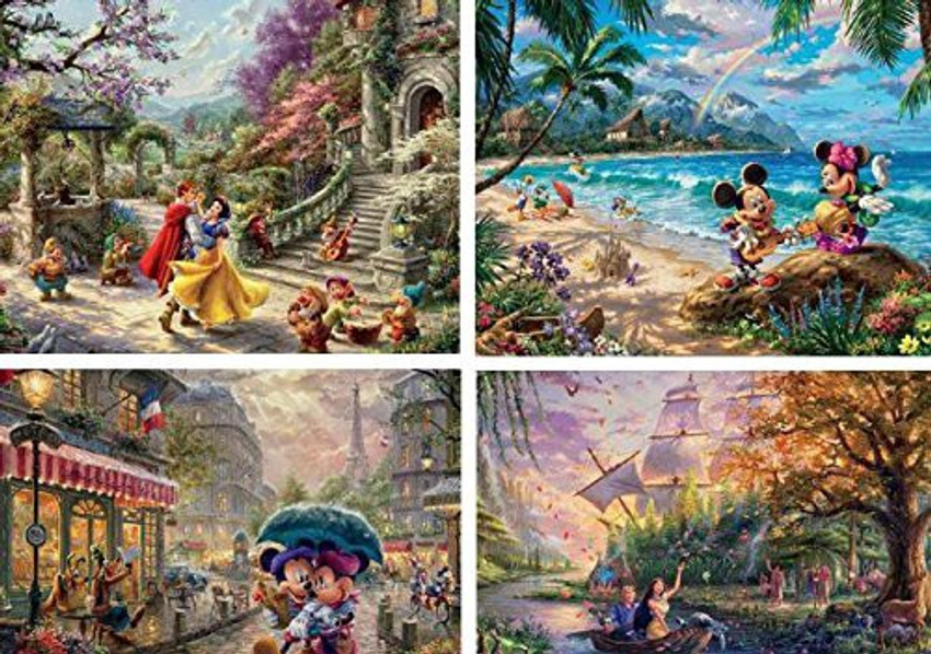 Thomas Kinkade Disney - Multipack - 4 in1 Puzzles –