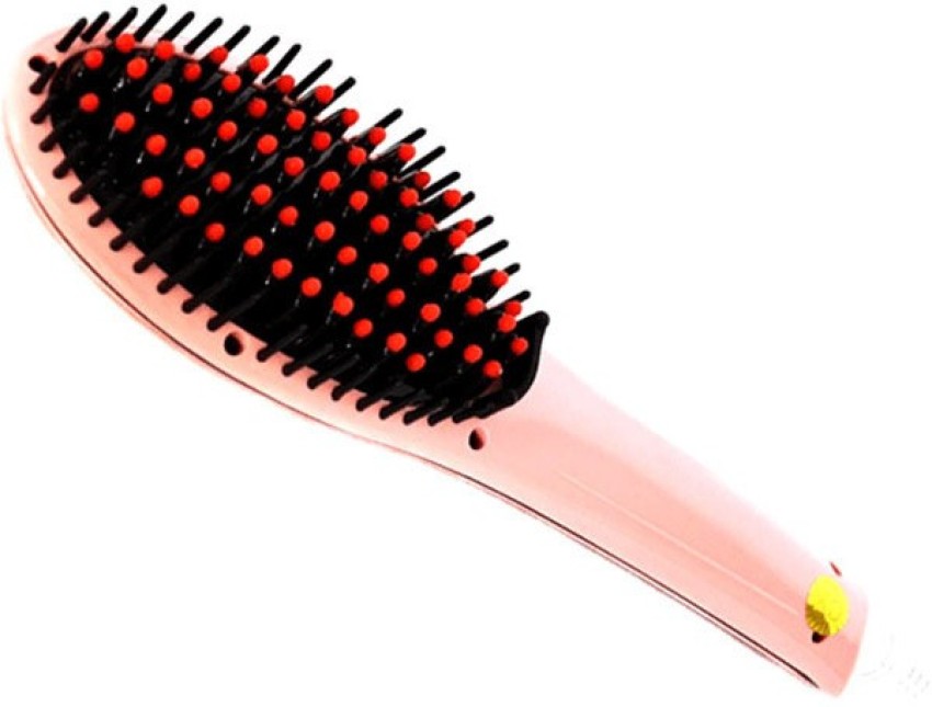 Buy Hair Straightener Portable Mini USB Brush Cordless And Rechargeable Electric  Comb With With LCD Display Online at desertcartINDIA