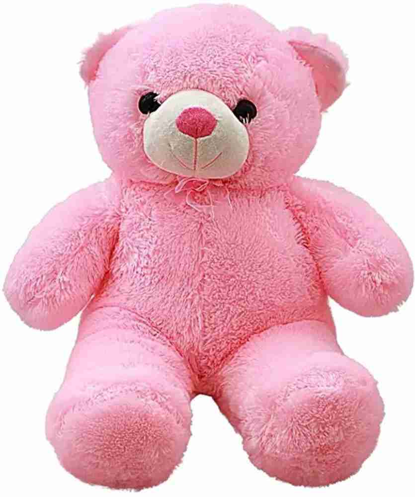 Ktkashish Toys Soft Stuffed Pink Fur Teddy Bear (60cm) - 12 inch ...