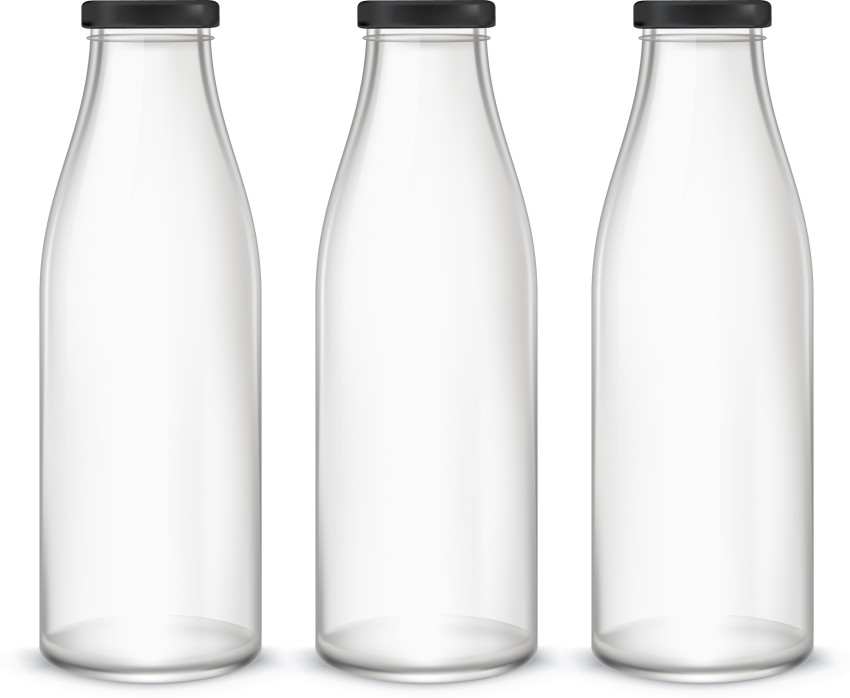 Artista Glass Bottle (1000x3) for Water / Milk 1000 ml Bottle