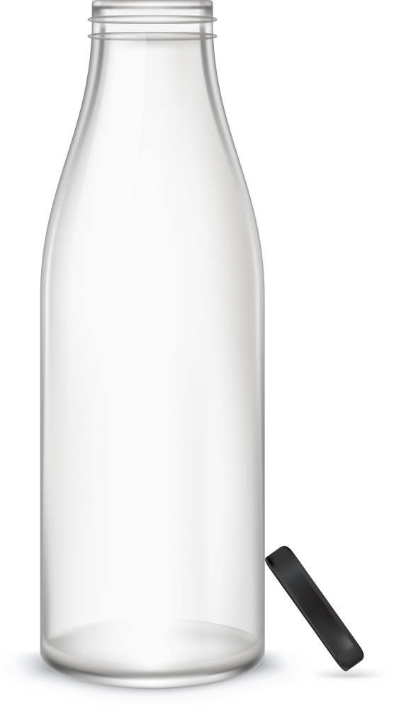 Artista Glass Bottle (1000x3) for Water / Milk 1000 ml Bottle