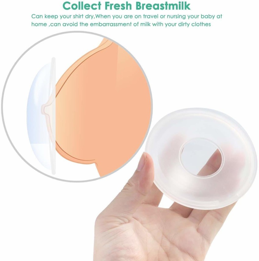 Breast Milk Catcher for Breastfeeding - Pack of 4 I Breast Shells Milk  Collector