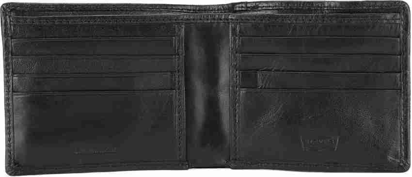 LV Men Black Genuine Leather Wallet black - Price in India