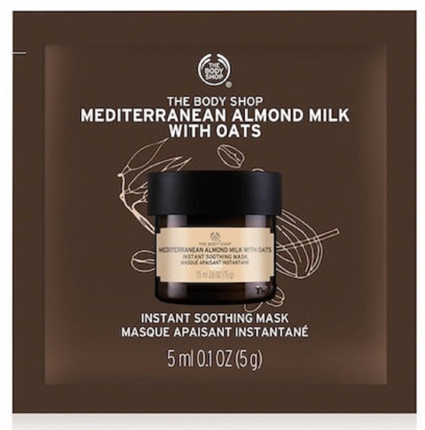 THE BODY SHOP Mediterranean Almond Milk with Oats Instant Soothing Mask (Pouch) 5 - in India, Buy BODY SHOP Mediterranean Almond Milk with Oats Instant Soothing Mask (Pouch) 5