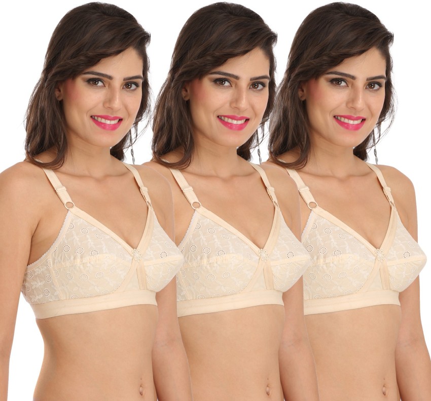 Buy SONA Women's Cross Chiken Full Coverage Non Padded Cotton