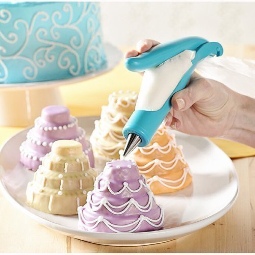 Cake Topper Tool Set Cake Topper Pen Baking Tool Kit Pastry Sugar Cream  Framed Cookie Cream Squeezer Framing Gun - Temu