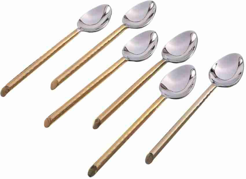 Vibhsa Golden Silverware Tablespoons Set of 6