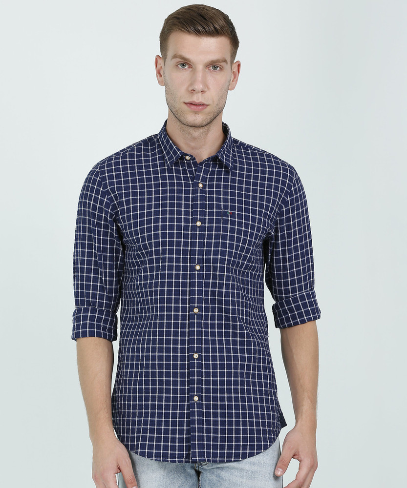 Buy PETER ENGLAND Men Checkered Casual 