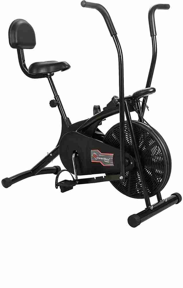 Powermax Fitness BU-205 Air Bike Exercise Cycle with back support and  moving handles Dual-Action Stationary Exercise Bike - Buy Powermax Fitness  BU-205 Air Bike Exercise Cycle with back support and moving handles
