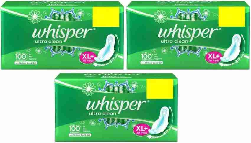 Whisper Ultra Overnight Size Wing Xl Plus Sanitary Pads, 53% OFF