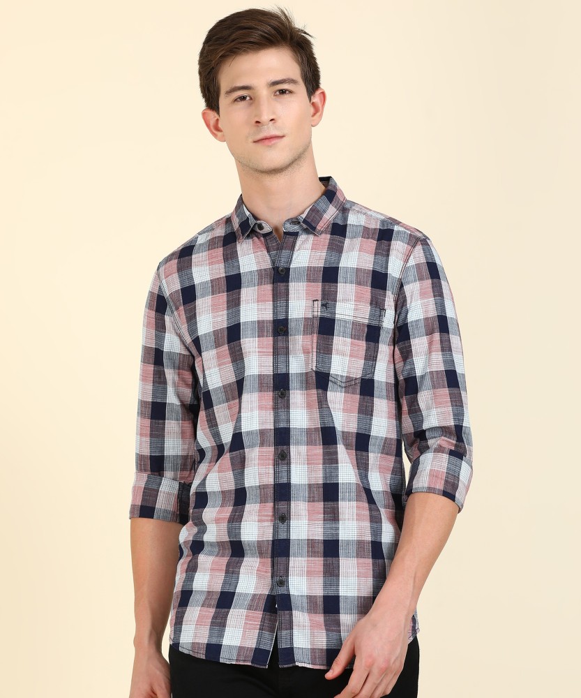 wrangler men checkered casual multicolor shirt