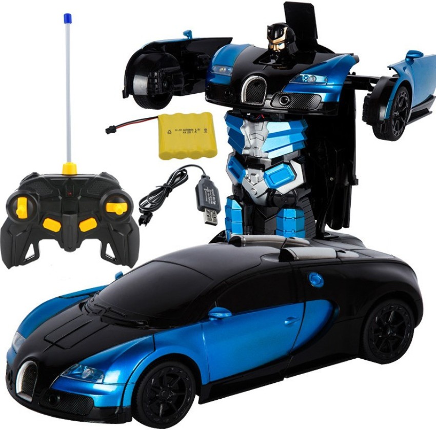 remote control bugatti transformer car toy