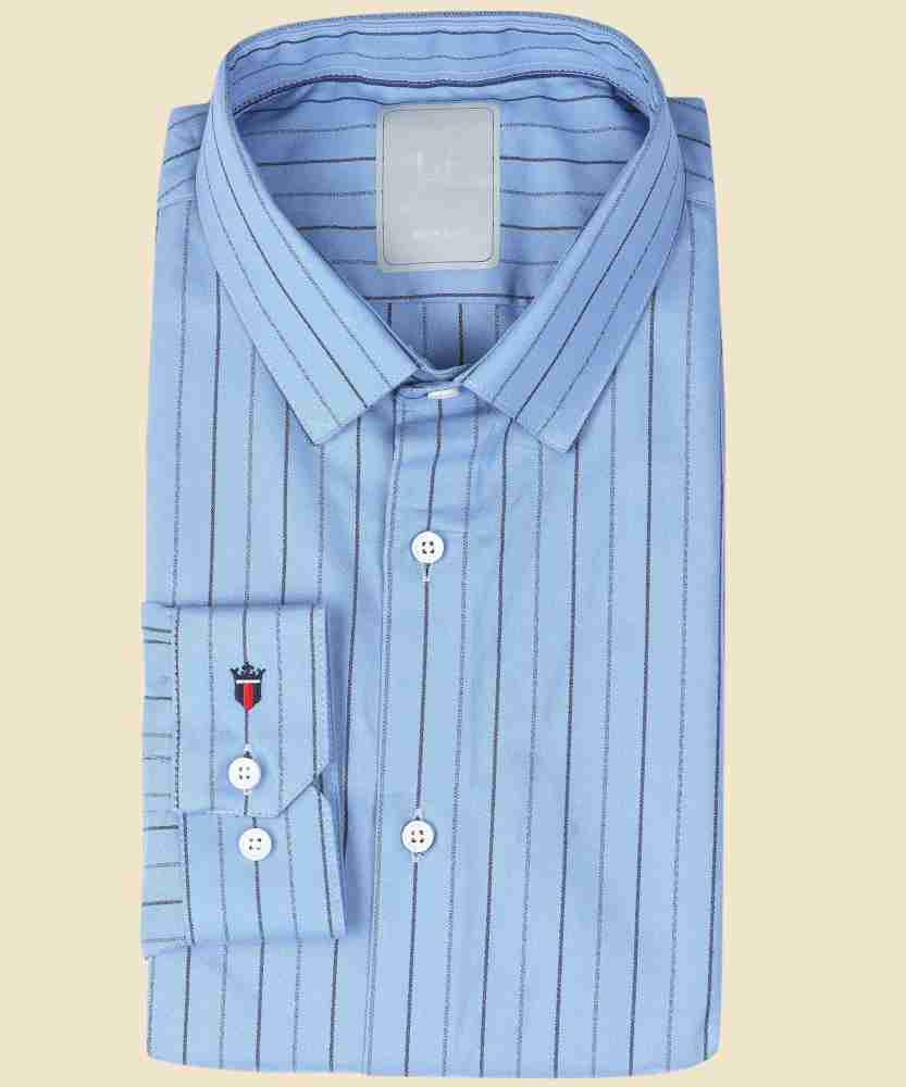 Louis Philippe Ath.Work Men's Striped Slim fit Formal Shirt  (LYSFMSSF385015_Red 39) : : Clothing & Accessories