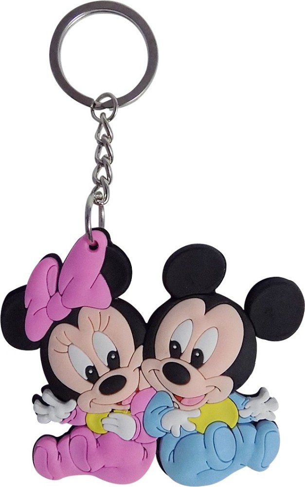 Mickey Mouse Keychain PVC Telephone Vintage Key Holder