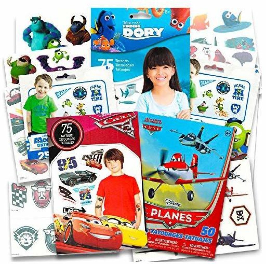 Disney Tattoos Party Favors Mega Assortment  Bundle Includes 7 Disney  Favorites Temporary Tattoo Packs Featuring Disney Princess Toy Story  Frozen Cars Lion King and More Over 175 Tattoos  Walmartcom