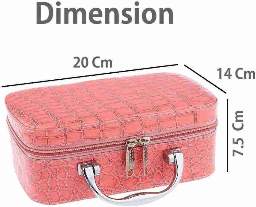 TINSUHG Multicolor Travel Cosmetic Bag with Small Mirror Cosmetics Travel  Toiletry Kit Travel Toiletry Kit MULTICOLOR - Price in India