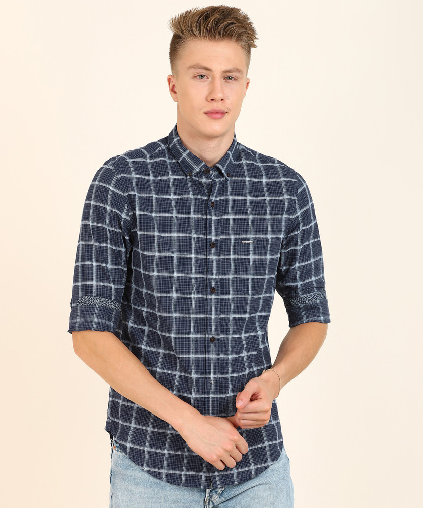 Buy PETER ENGLAND Men Checkered Casual 