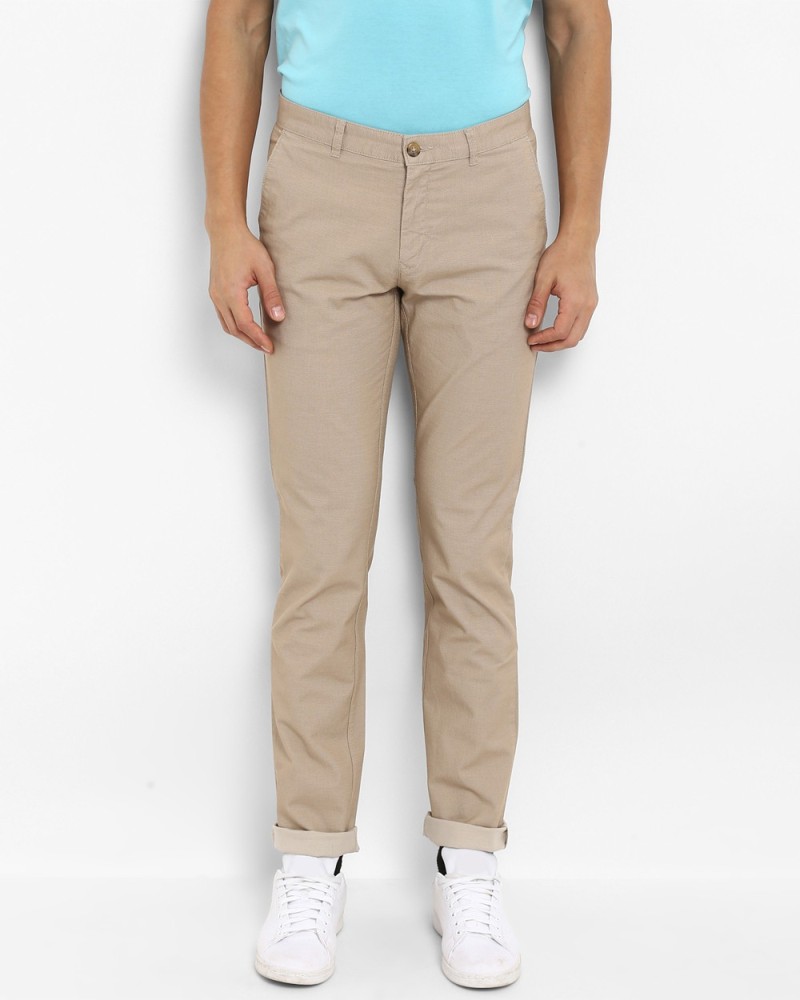Buy ColorPlus Brown Flat Front Trousers for Men Online  Tata CLiQ