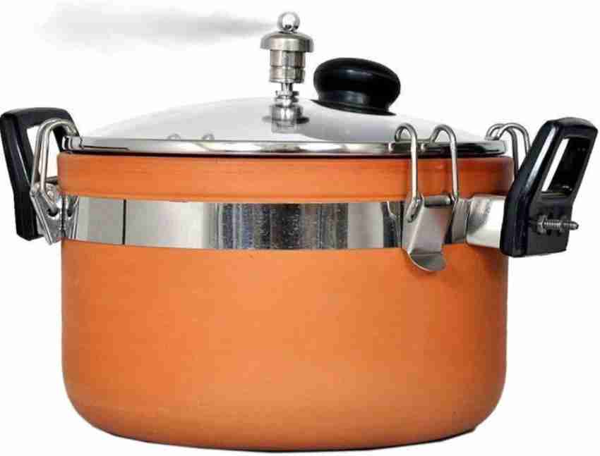 All Desi Clay Pressure cooker 4 L Pressure Cooker Price in India