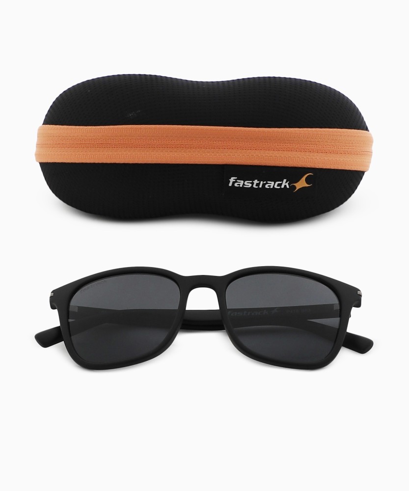 Fastrack Men Square Polarization Sunglasses (Black_ M ) : Amazon.in: Fashion
