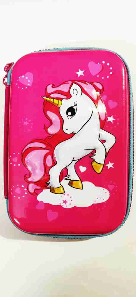 Pencil Case for Girls,Cute Unicorn Stationery Set for Kids,3D EVA Pencil  Pen Box Organizer with Compartment, School Supplies for Kids School Gifts