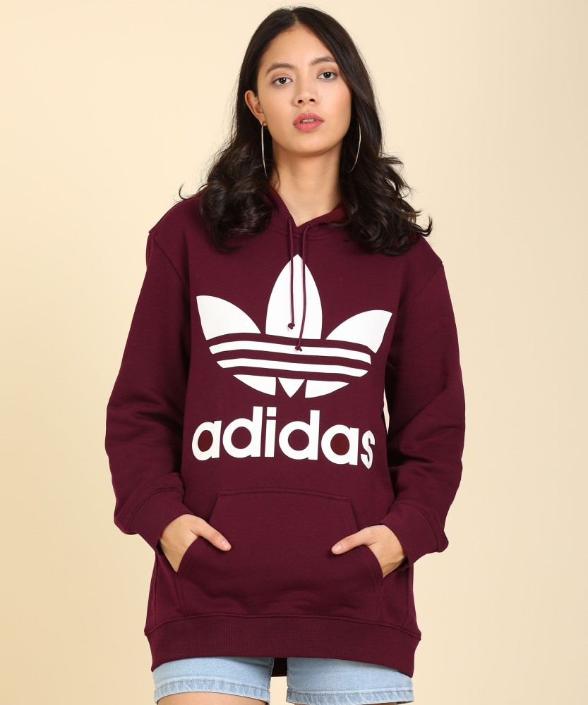 riesgo aguacero pintar ADIDAS Full Sleeve Printed Women Sweatshirt - Buy Maroon ADIDAS Full Sleeve  Printed Women Sweatshirt Online at Best Prices in India | Flipkart.com