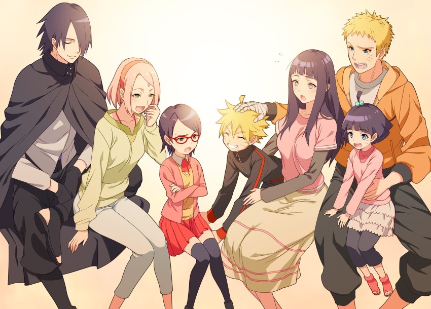 Athah Anime Boruto Boruto Uzumaki Himawari Uzumaki Naruto Uzumaki Hinata  Hyūga 13*19 inches Wall Poster Matte Finish Paper Print - Animation &  Cartoons posters in India - Buy art, film, design, movie