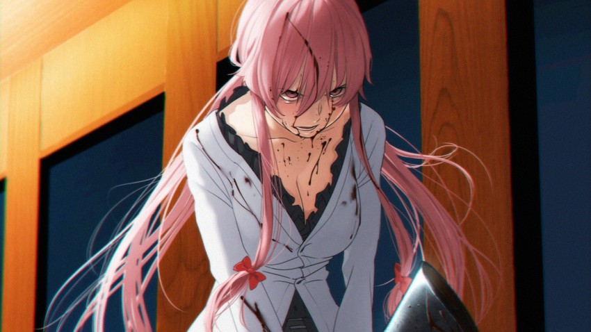 Athah Anime Mirai Nikki Future Diary Yuno Gasai Girl Long Hair