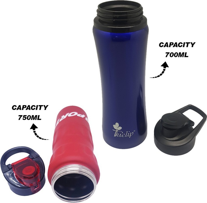 Tuelip Combo Of 2 Stainless Steel Water Bottle For