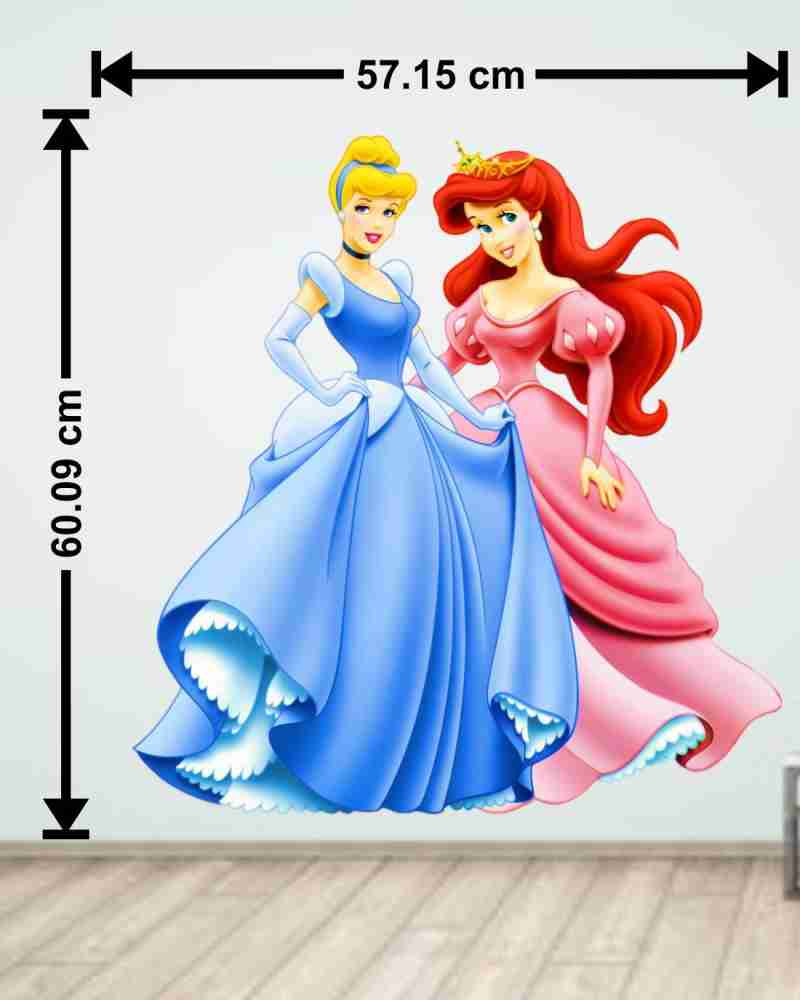 Radheykrishnadecor 60 cm Princess Ariel and Cinderella angel ...